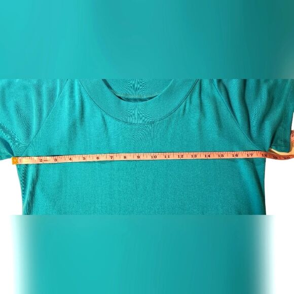 Soft Surroundings Maxi Dress Hi Low Short Sleeve Cotton Casual Blue‎ Stretch L - Picture 12 of 12